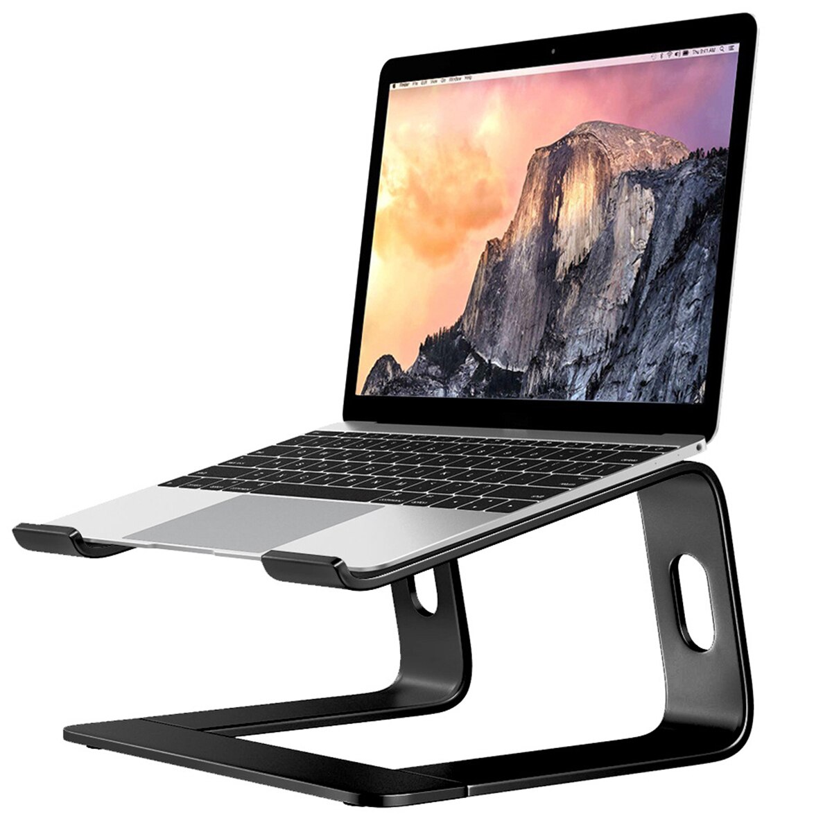Soonhua Laptop Riser Stand Afneembare Notebook Cooling Stand Aluminium Houder Fit 10-17 Inch Laptops Zilver/Zwart