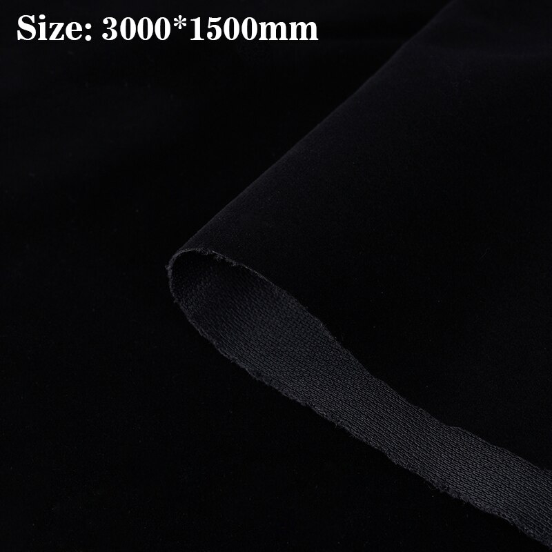 Tela de fondo no reflectante que absorbe la luz, textil de franela, telón de fondo para estudio fotográfico, cortina para fotografía: Black 300x150cm