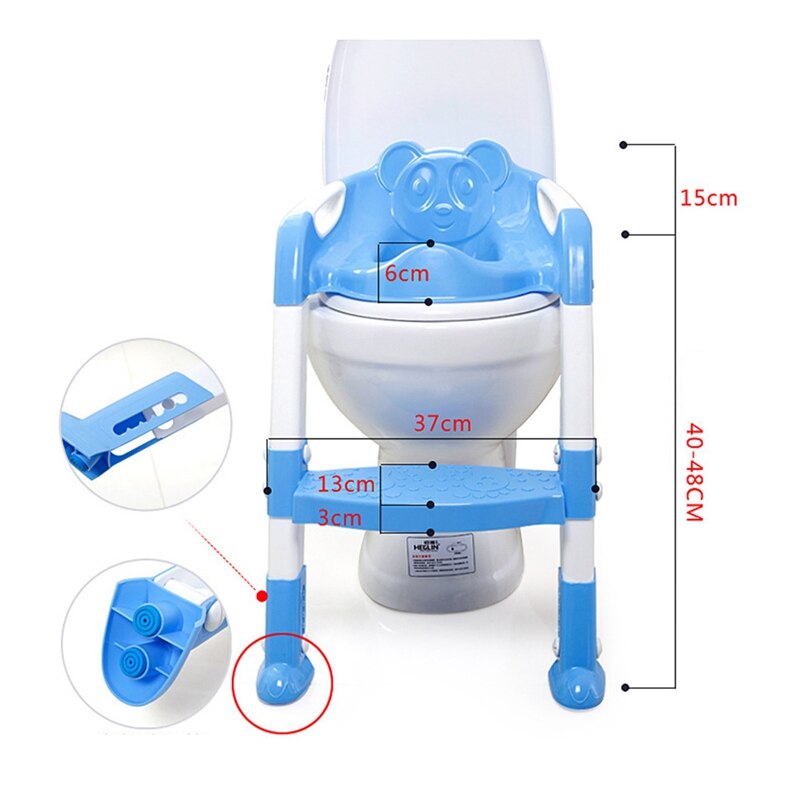 Baby Zindelijkheidstraining Seat Kinderen Potje Baby Wc Stoel Met Verstelbare Opvouwbare Ladder Zuigeling Wc Trainer Klapstoel