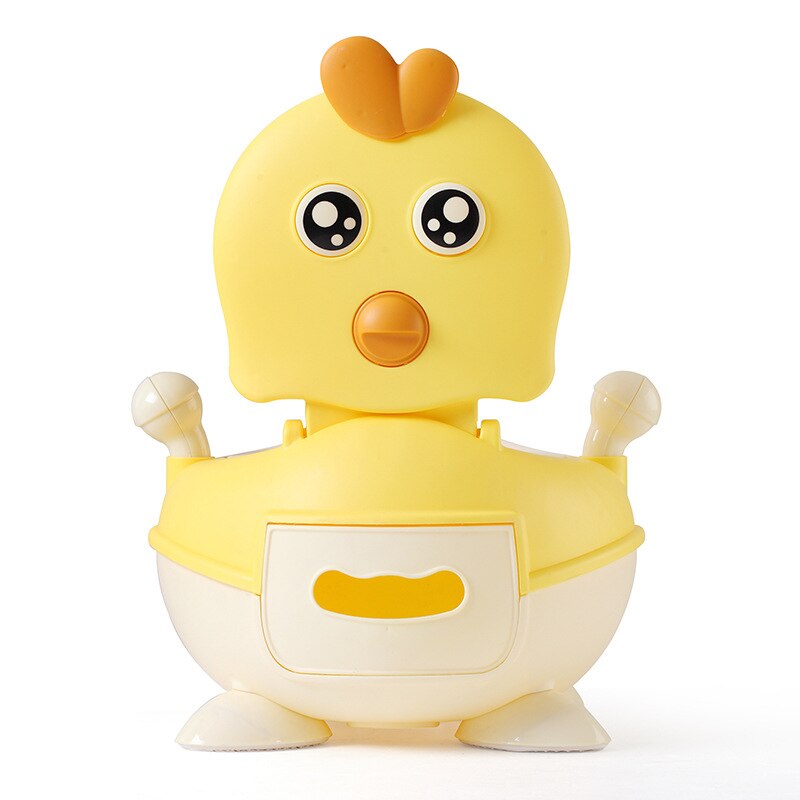 Baby Potty Training Toilet Seat Portable Baby Pot For Children Comfortable Backrest Toilet Girls Boys Cartoon Pots: Yellow