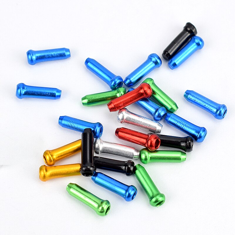 Tapones para el extremo del Cable de la bicicleta, tapas para los extremos del Cable de la bicicleta de montaña, accesorios para bicicletas de montaña, 100 Uds.