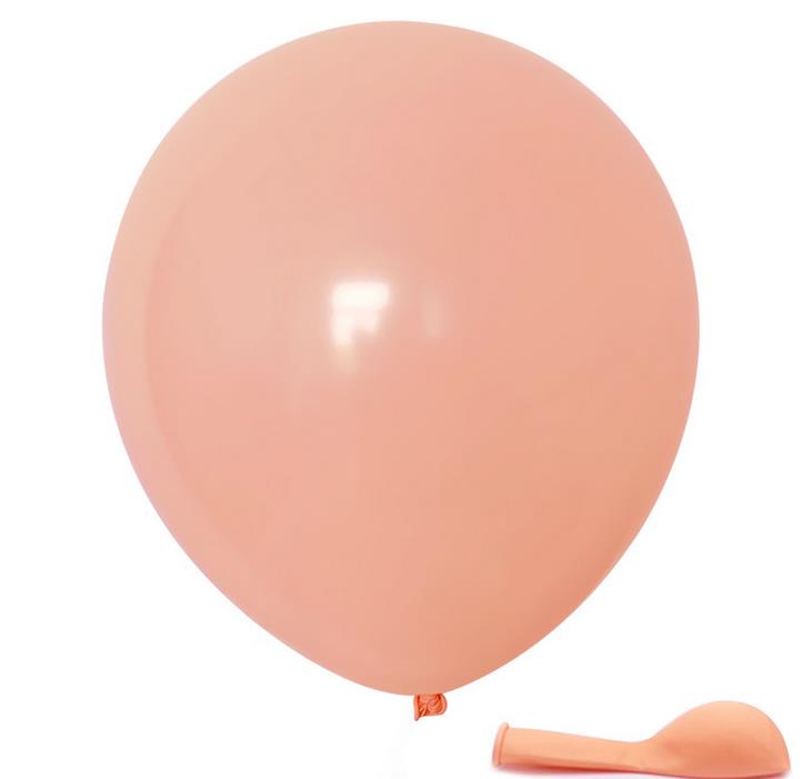 Pakke  of 100 stk macaron slikfarvede festballoner pastel latexballoner 10 tommer: Orange