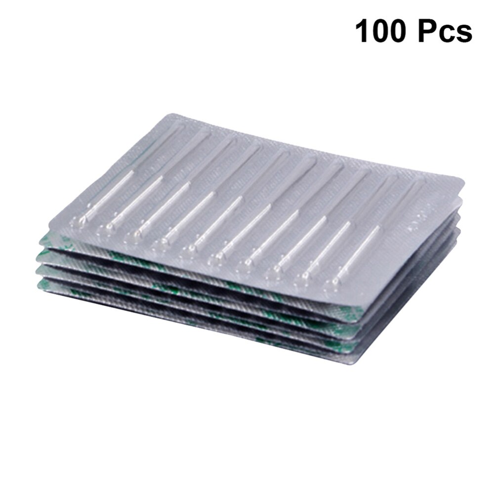 Agujas de acupuntura desechables, 100 Uds., 0,30x13mm, aguja estéril para el cuidado de la Salud (Plata)