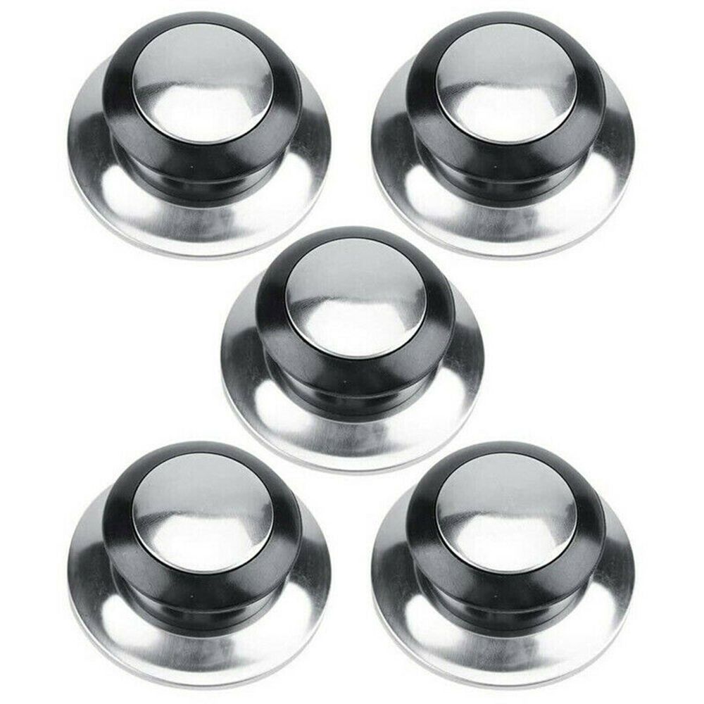 1/2/5Pcs Practical Replacement Knob Screw Pan Holding Handgrip Pot Lid Knob Circular Holding Pot Lid Handle: 5pcs