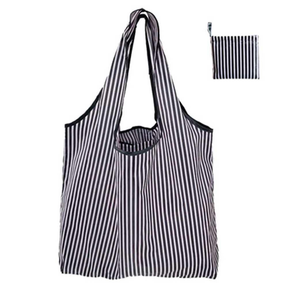 Nouveaux sacs à provisions réutilisables de Polyester sac fourre-tout pliable de grande capacité sac d'épicerie d'épaule Portable avec poignée: 1