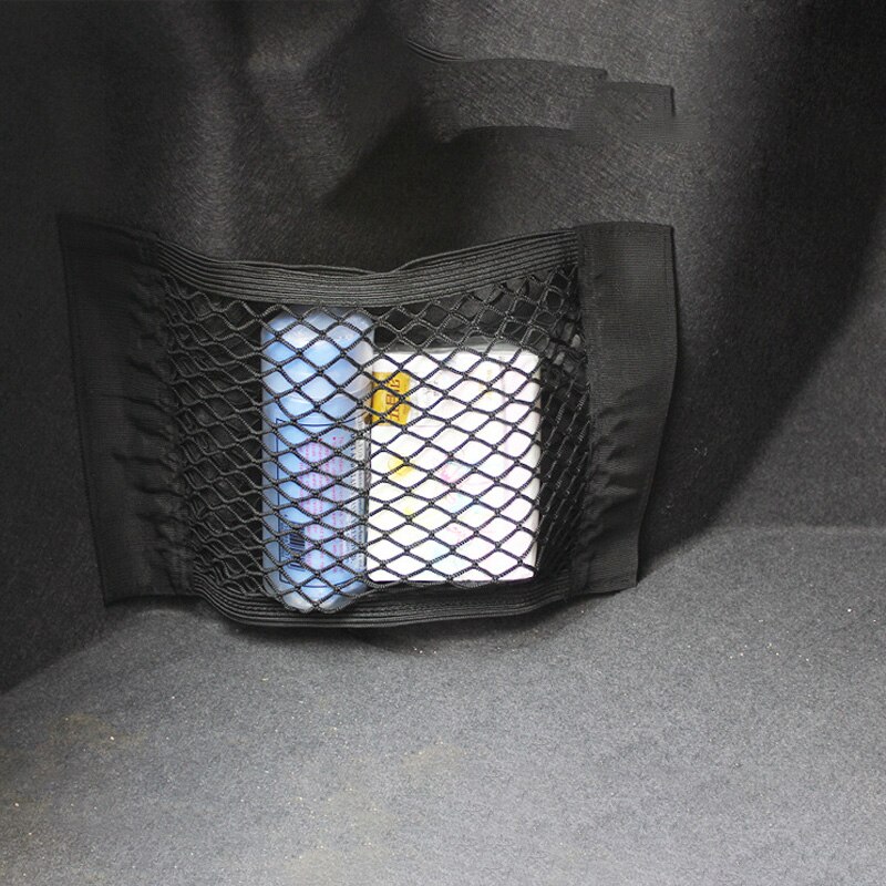 ZK30 Automotive Interior Car Velcro Net Pocket Trunk Stick Car Fixed Net Storage Bag General-Purpose Car Storage Bag