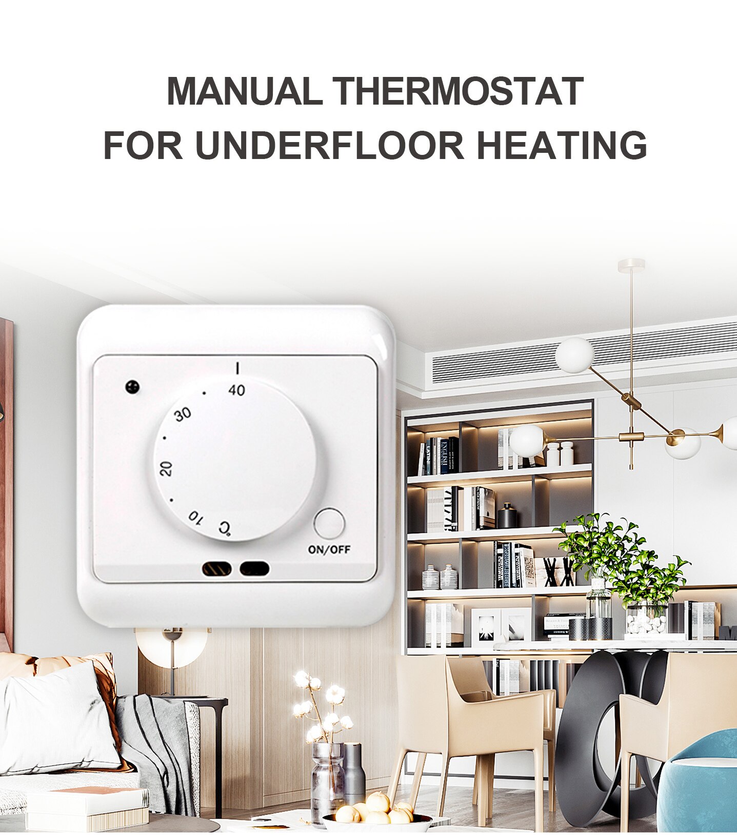 Floor Warm System Smart Mechanical Thermostat Heating Floor Heated Heating Central Conditioning Thermostat Floor Heating Heat