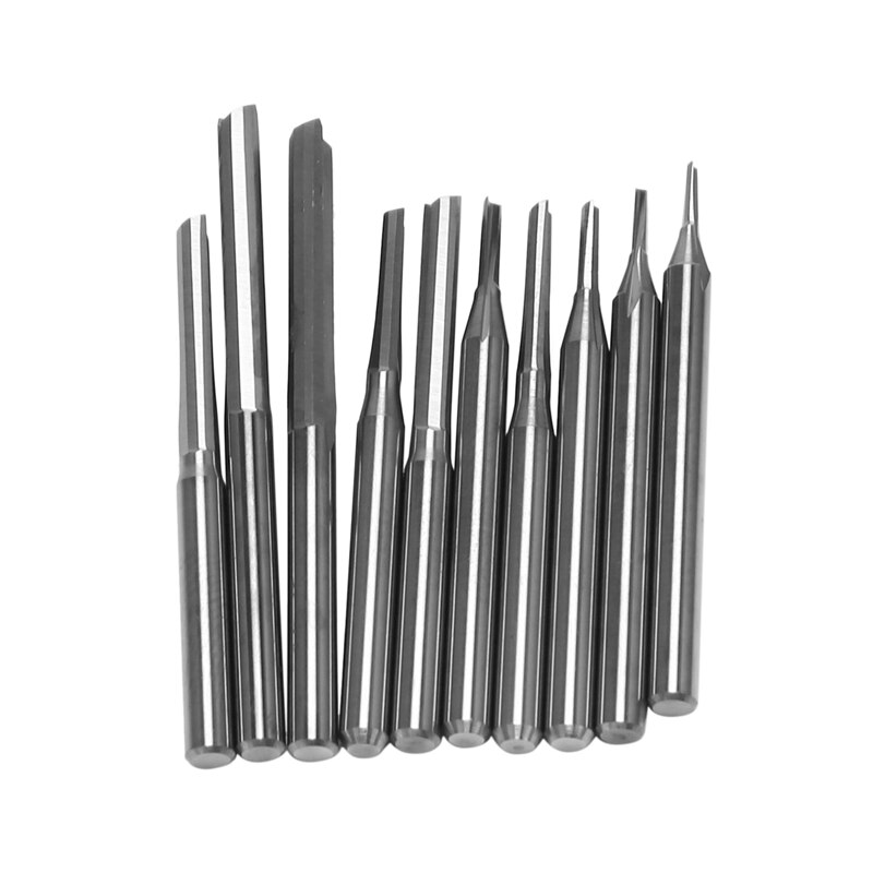 2 Flute Straight Milling Cutter 3.175 Shank End Mill For Hardwood Acrylic MDF PVC Engraving Bit Carbide CNC Router Bit