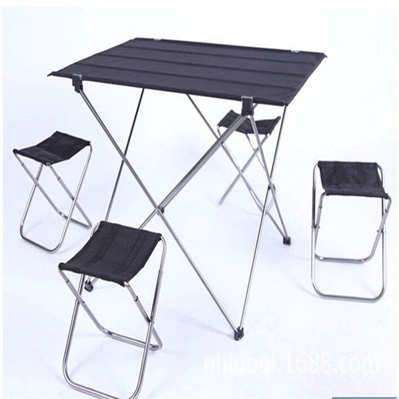 Outdoor Camping Klaptafel Tuin Strand Picknick Aluminium Opvouwbare Picknicktafel Outdoor Draagbare Ultralight Meubels