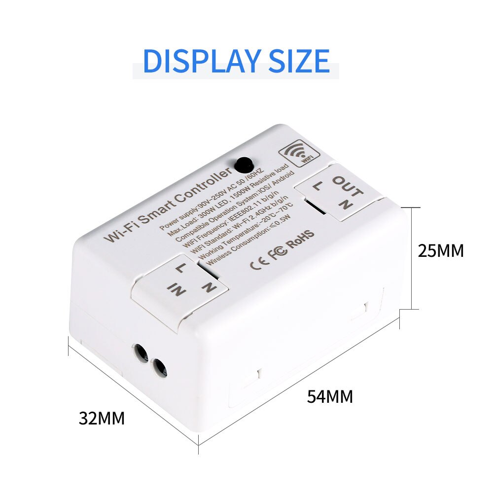 Bingoelec 16A Wifi Smart Switch module Timer DIY MINI Wireless Switches Smart Home Work With Alexa Google Home Tuya Smart