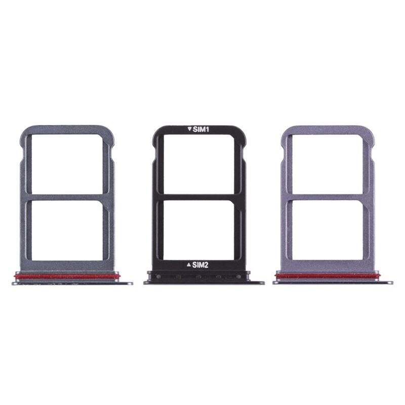 SIM Card Tray Double Slot Holder Container Carrier Adapter Replacement Metal for Huawei P20 Pro X6HA