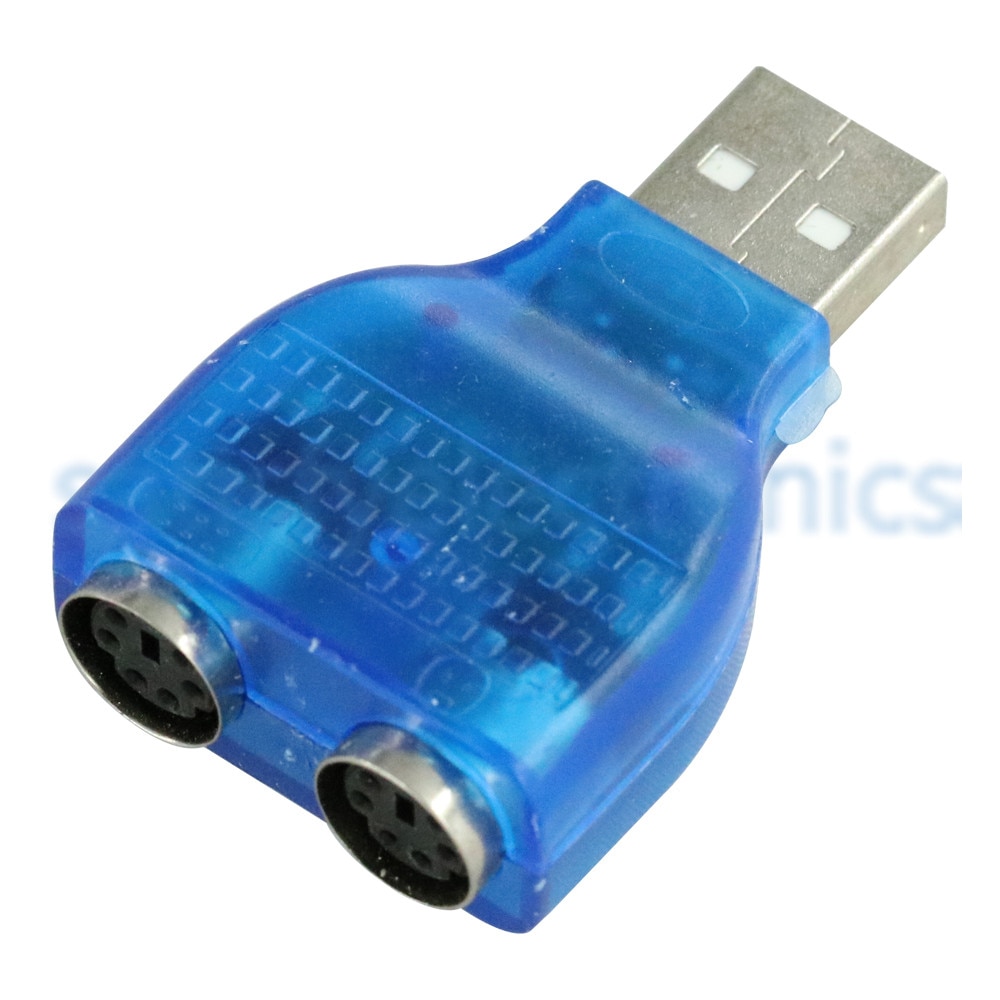 USB Male To Dual PS2 PS/2 Female Adapter Mouse Keyboard Splitter Converter