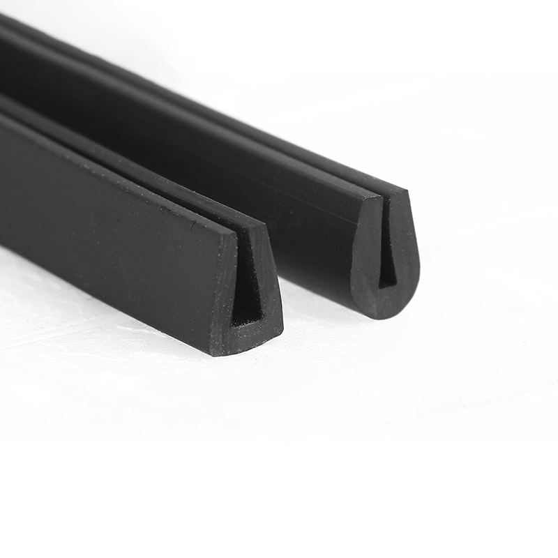 Rubber Edge Trim Strip Black U Section Edging Sealing Strip, Edge Shield Encloser Protector For GlassTable Corners