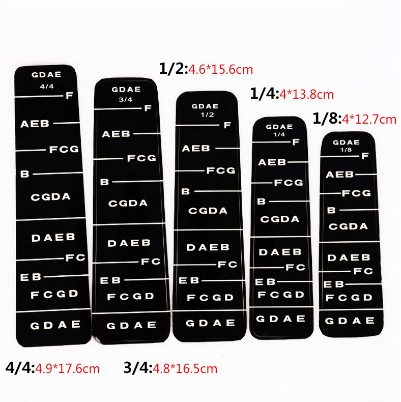 Akcesoria robić instrumentów muzycznych skala skrzypiec skala mapa bitowa naklejki łatwe w użyciu skrzypce początkujący skrzypce naklejki
