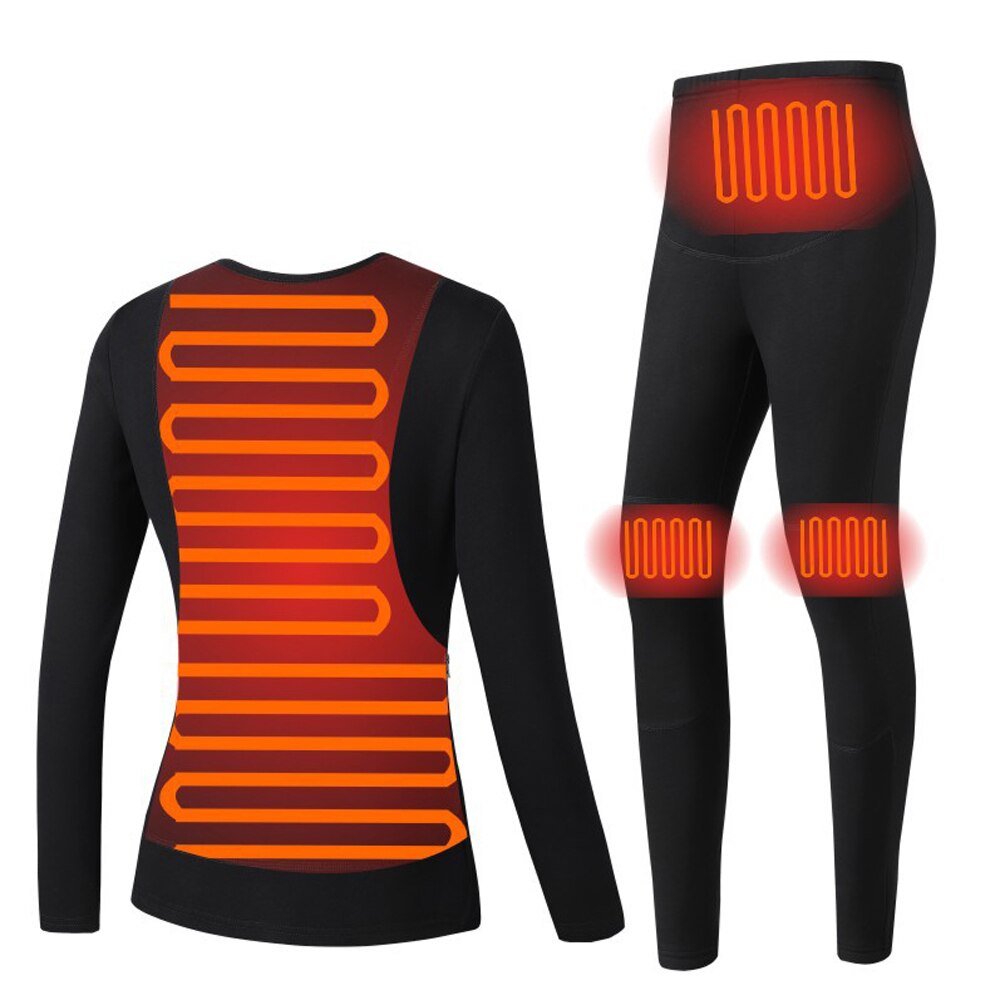 Frauen Intelligente Heizung Kleidung Intelligente Konstante Temperatur Anzug Winter Beheizt Unterwäsche Heizung Hosen: 4XL / passen