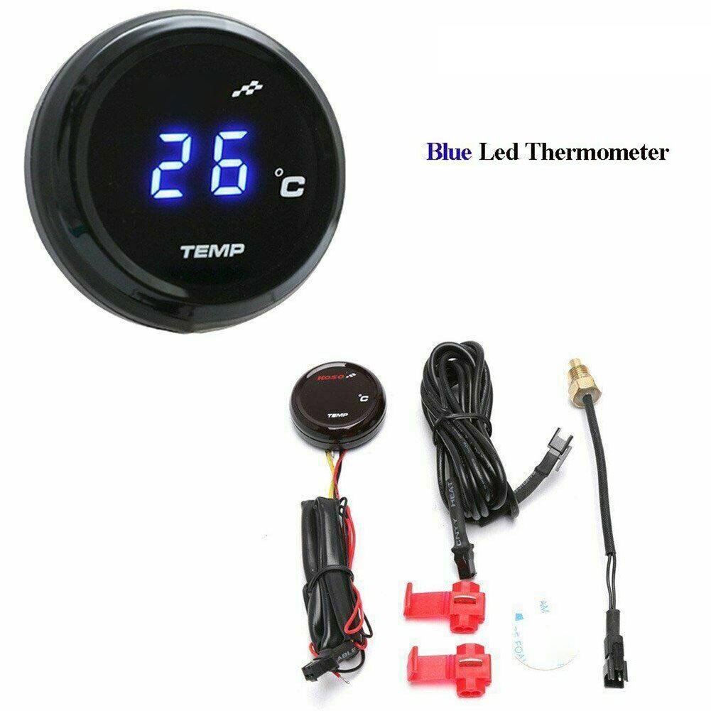 Digital Motorcycle thermometer Water Temp With 22mm Sensor DC 12V Universal