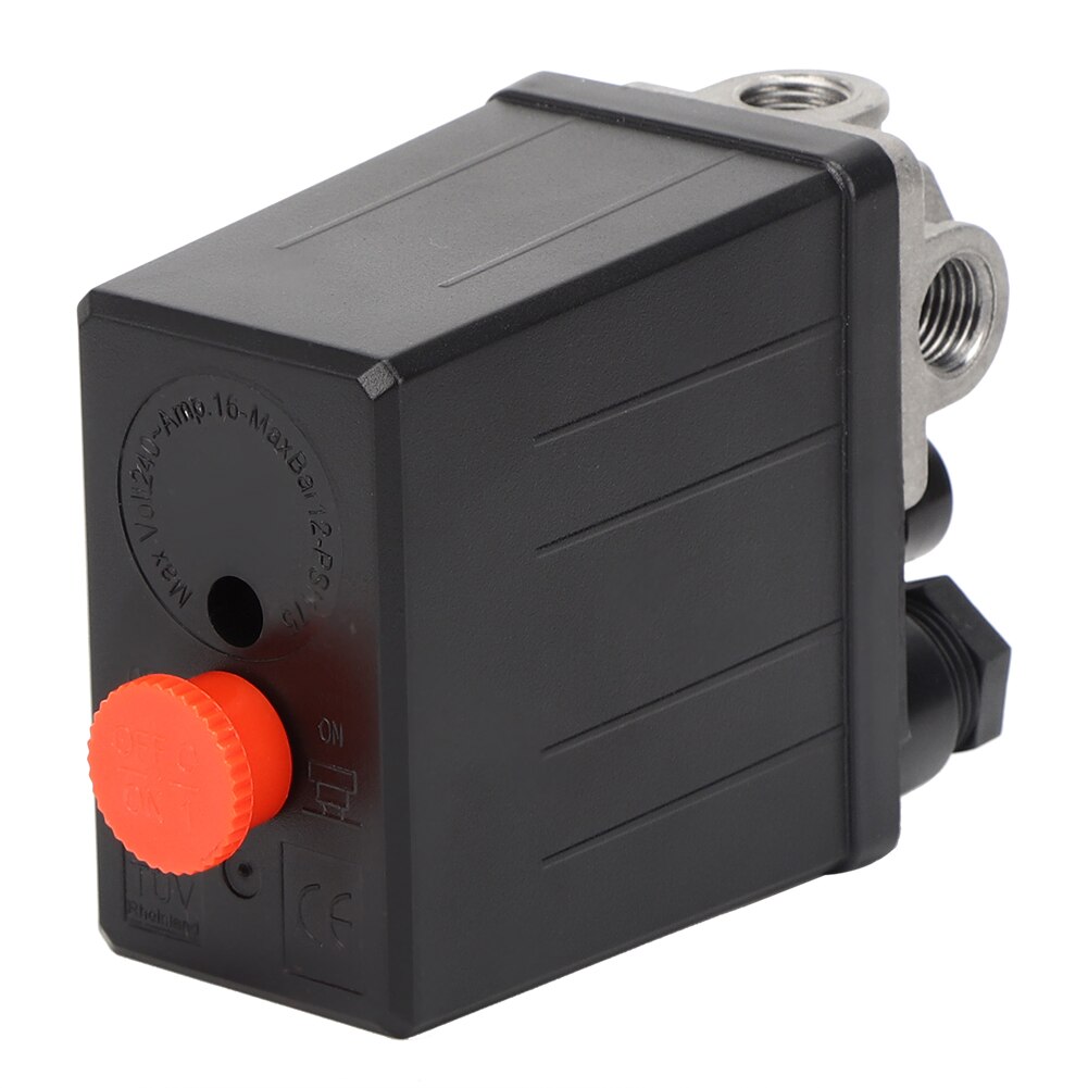 AC 220V Air Valve Four-Way Valve Pressure Regulator Mechanical Accessory Pneumatic Tools for Air Compressor