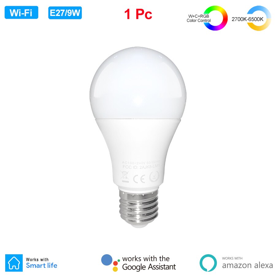 360° WiFi Lamp Camera E27 | 1080P Nachtzicht en Tracking
