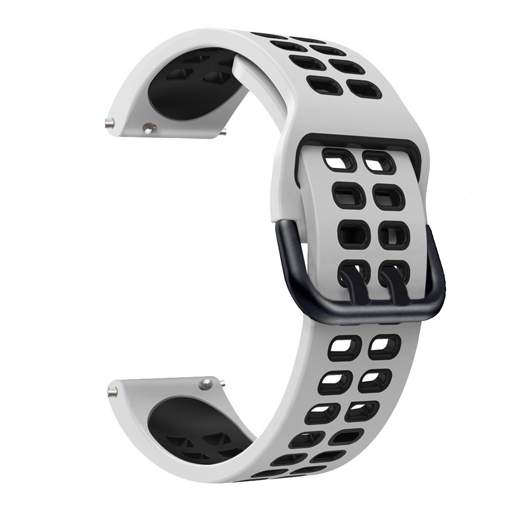 Easyfit pasek do zegarka do paska IMILAB W12 / KW66 pasek do zegarka Sport silikonowy wymiana paska od zegarka akcesoria do nadgarstków: White Black / For IMILAB W12