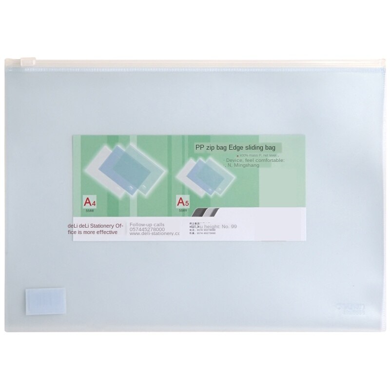 Reißverschluss Tasche transparent PP Schreibwaren Tasche Aktentasche Informationen Taschen Bausatz 10Stck
