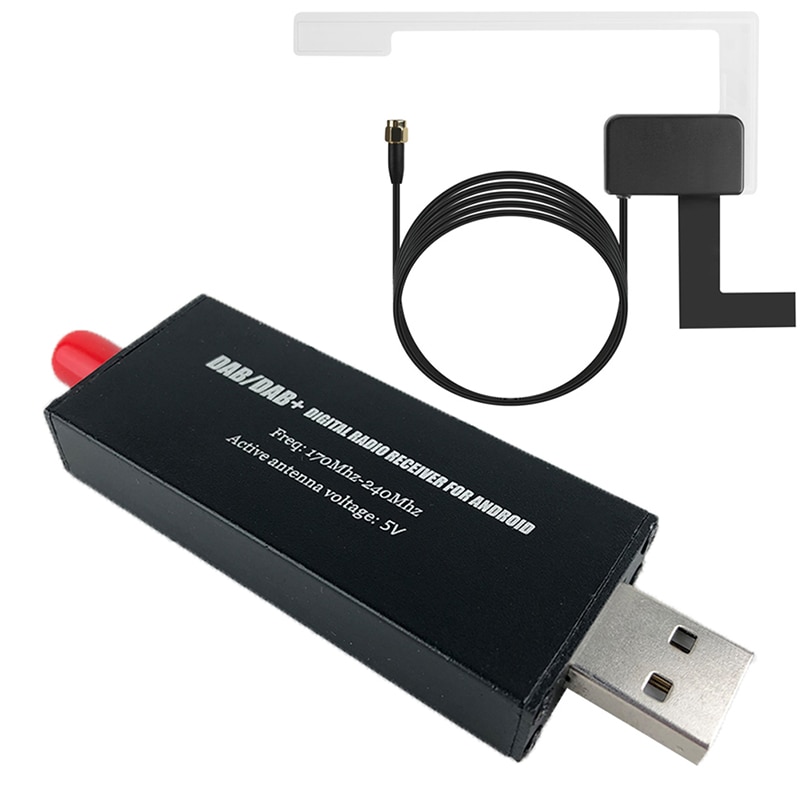 1PC Car DAB Antenna USB Adapter Receiver for Android Dongle Stereo Anti-noise Player Aerial Antenna Cable Access