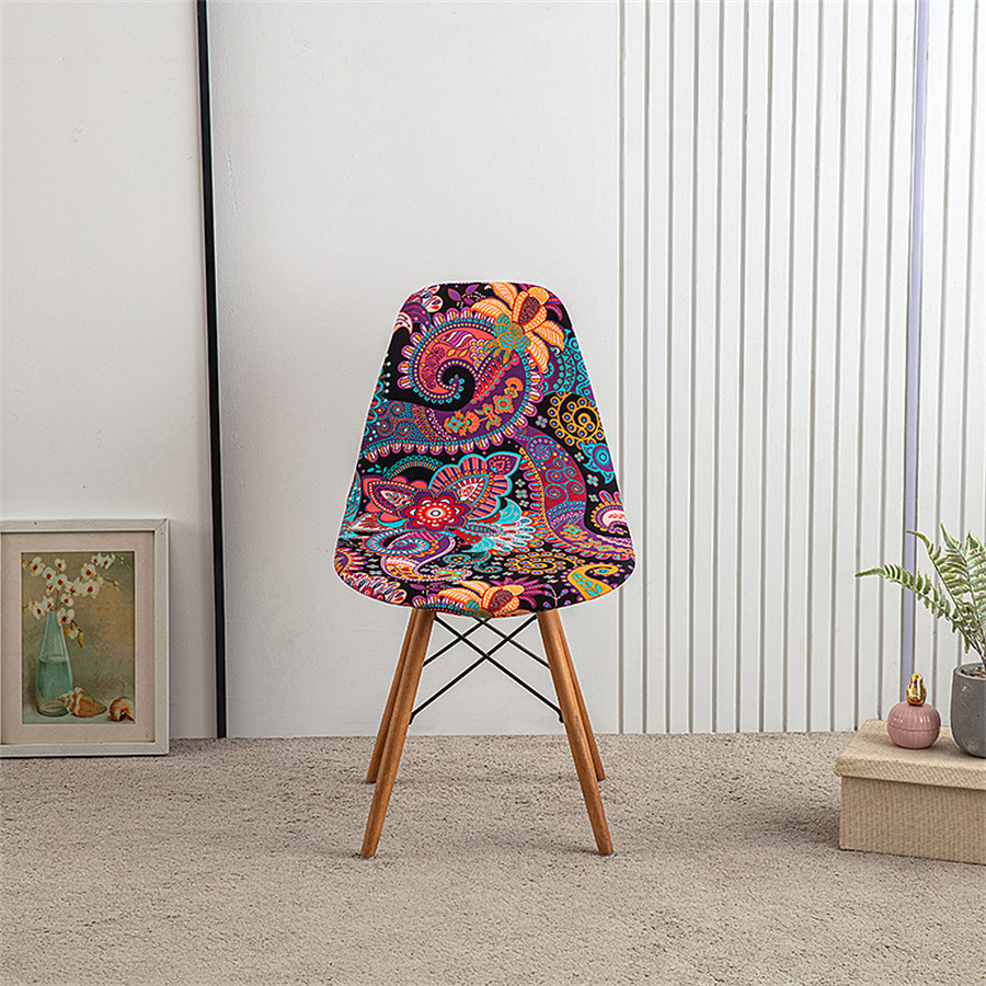 1Pc Bedrukte Eettafel En Stoelhoes Huishoudelijke Elastische Stoelhoes Eames Stoelhoes Speciaal Gevormde Stoelhoes