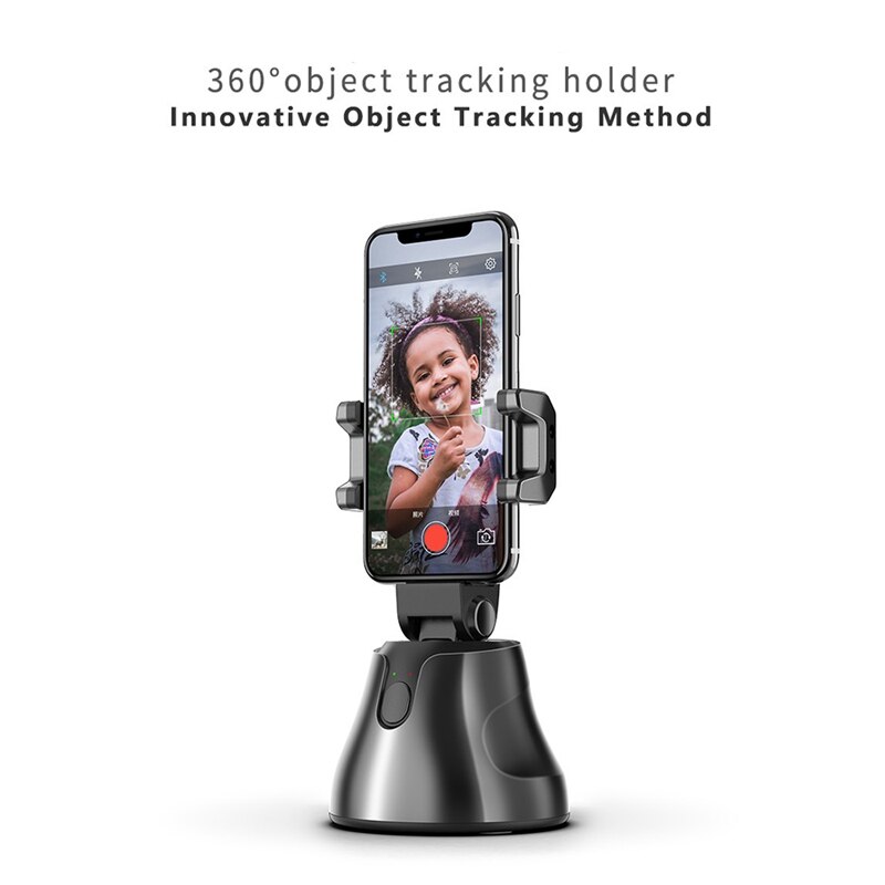Smart Tracking Gimbal Portable Auto Phone Holder Mount 360 Rotation Auto Face Tracking Vlog Camera Holder