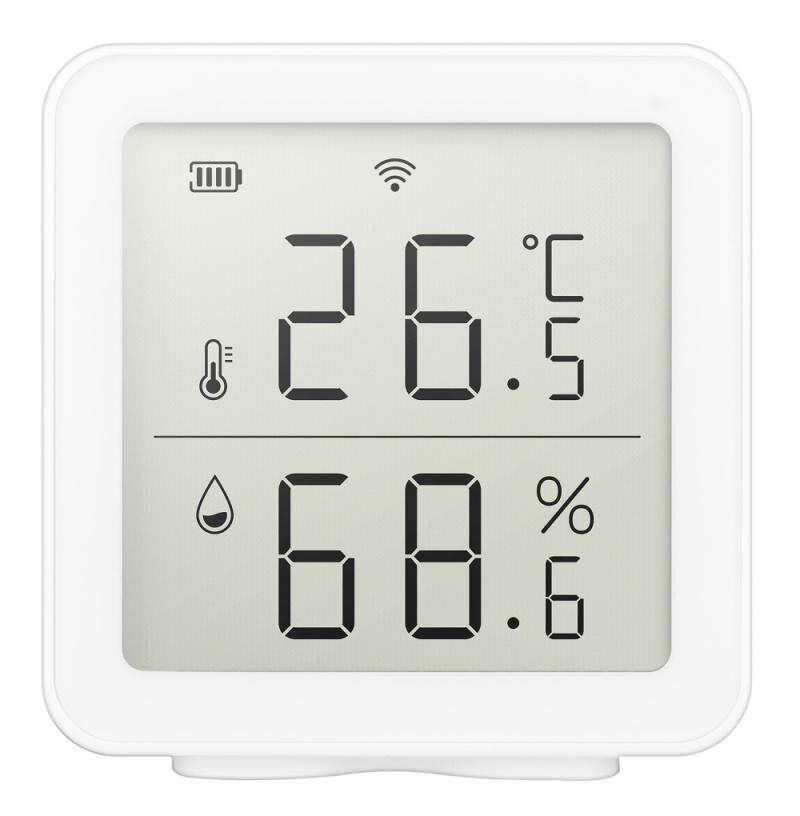 WIFI Temperature Sensor Digital LCD Indoor Home Room Thermometer Hygrometer Temperature Humidity UK Smart Remote Control