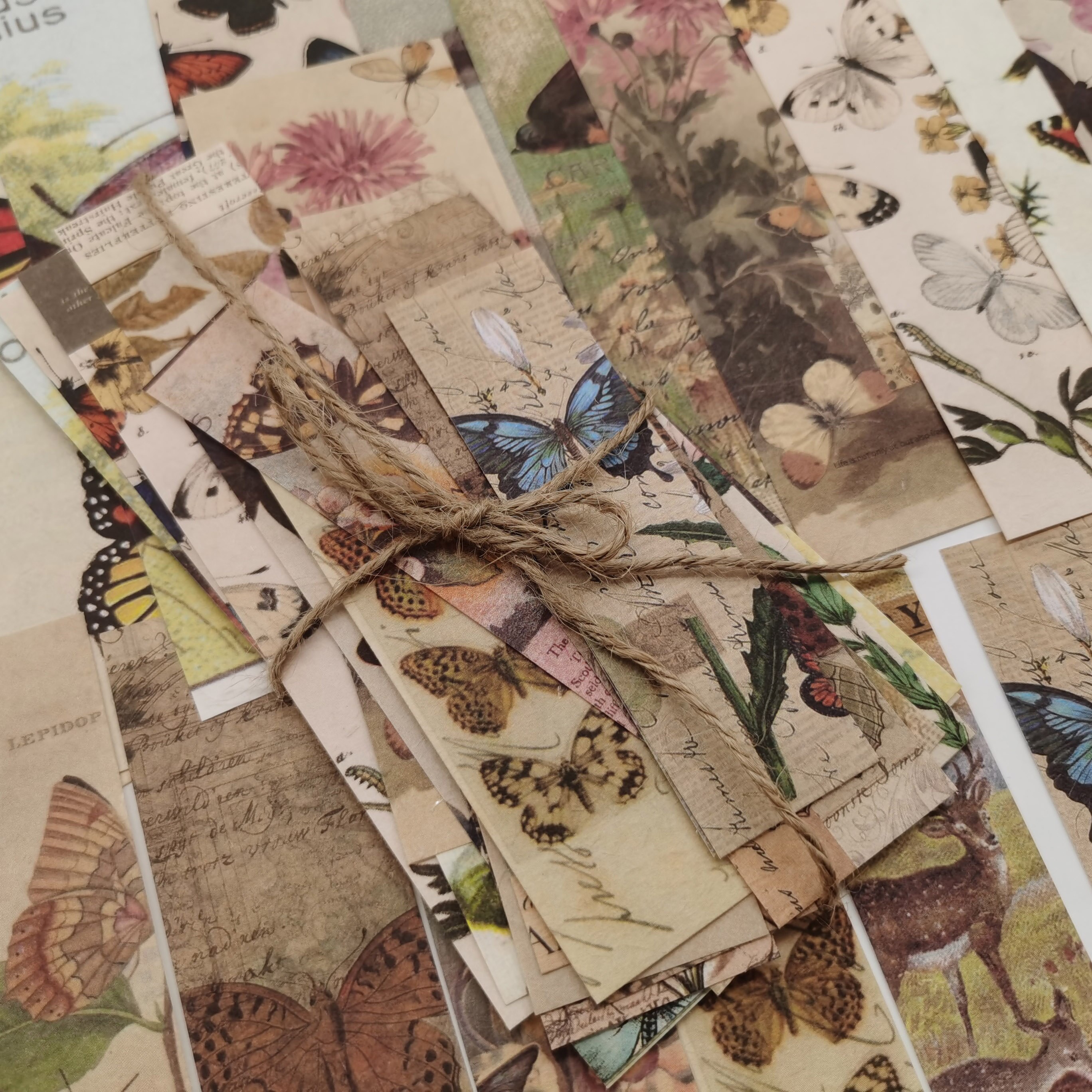 Vlinder Vintage Scrapbooking Ambachtelijke Papier Kawaii Art Junk Journal Deco Sticker Natuurlijke Collection Diy Collage Materiaal Papier