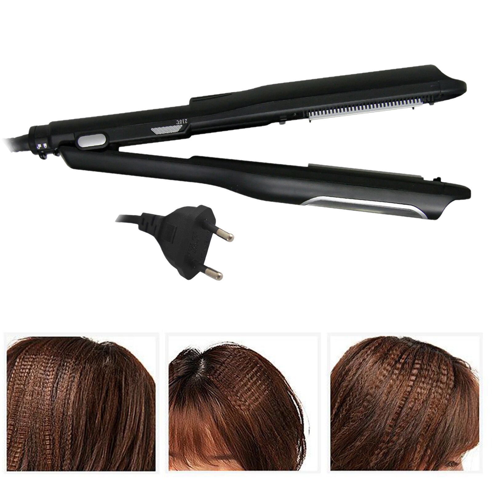 Automatic Hair Curling Iron Corn Plate Curler w/ LED Light