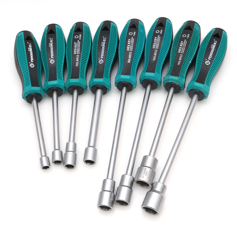 Steckschlüssel Schraube Fahrer Metall verhexen murmeln Schlüssel Hand Werkzeug Schraubendreher 3mm-14mm