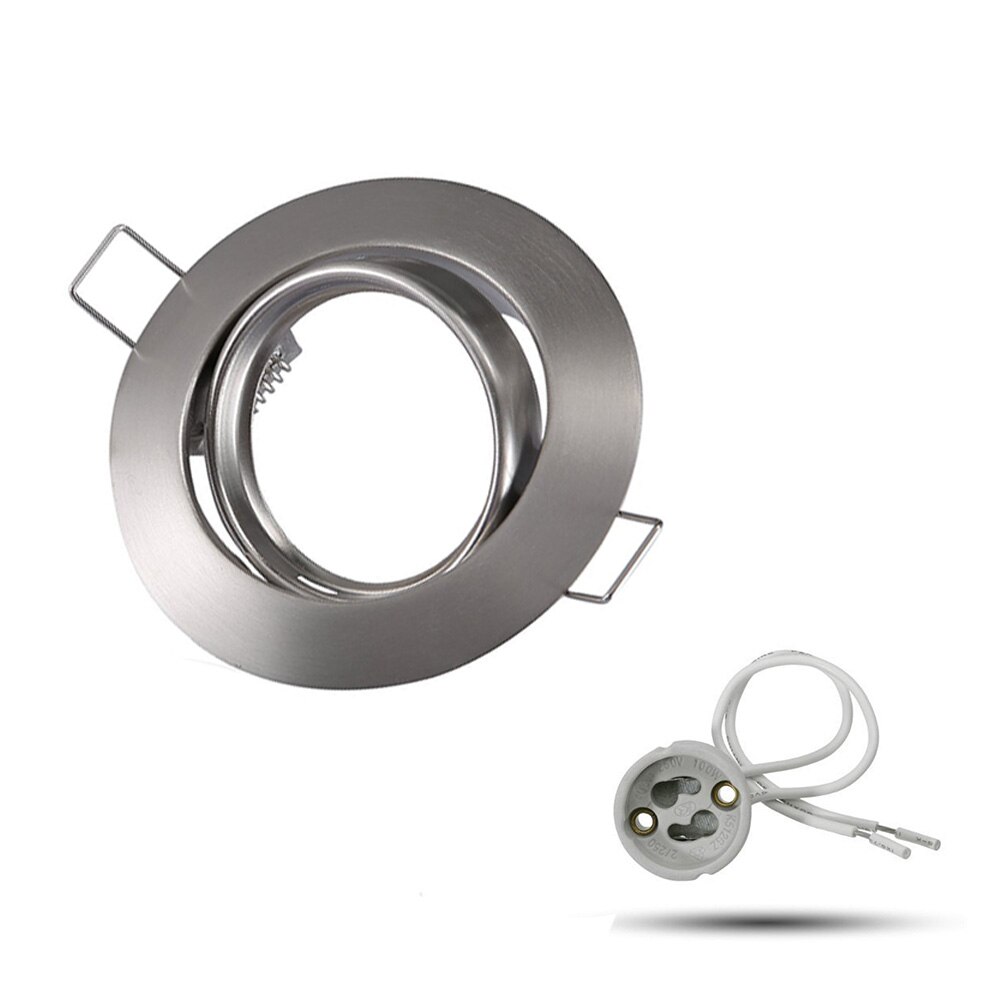 2 stücke GU10 Herr16 Strahler Einbau Glühbirne Lampe Sand Nickel Stelle Leuchte LED Einbau Montage Runde Montage Halterung
