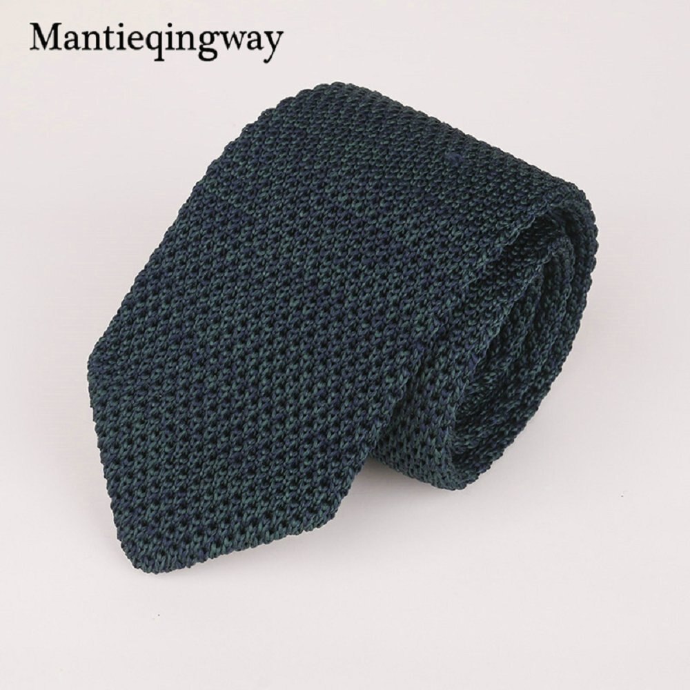 6 Cm Knit Gebreide Ties Voor Mens Pak Stropdas Effen Kleur Skinny Mannen Geweven Gravatas Slim Sjaaldassen Hals tie: 082
