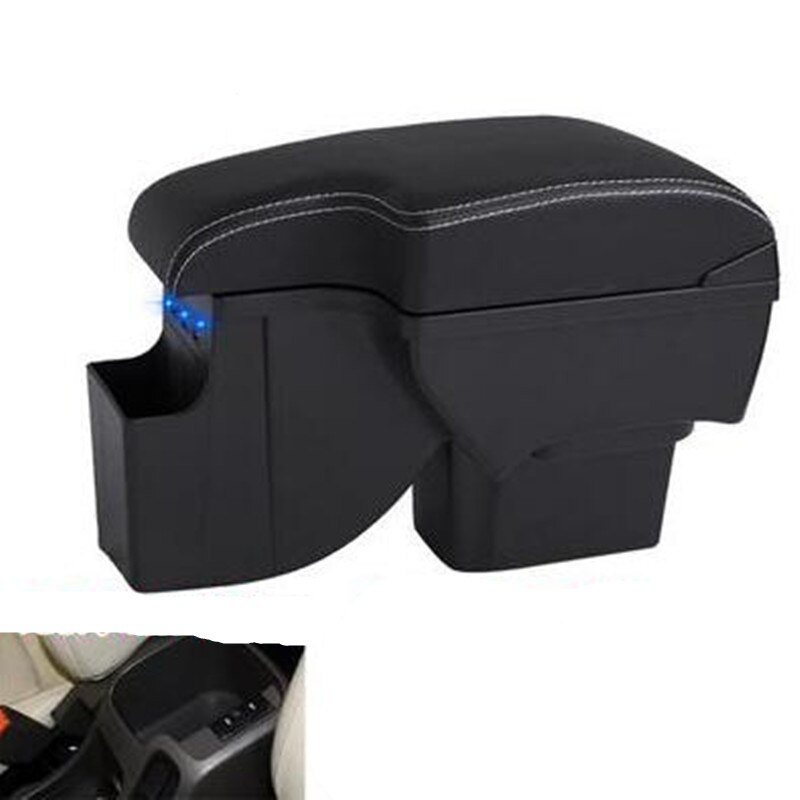 Voor Chevrolet Cruze Console Armsteun Doos: Black white line