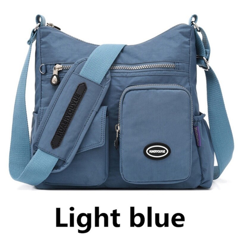 Handtasche, damen-umhängetasche, damen-schultertasche, messenger bag, wasserdichte nylon-geldbörse, haupttasche: Blau