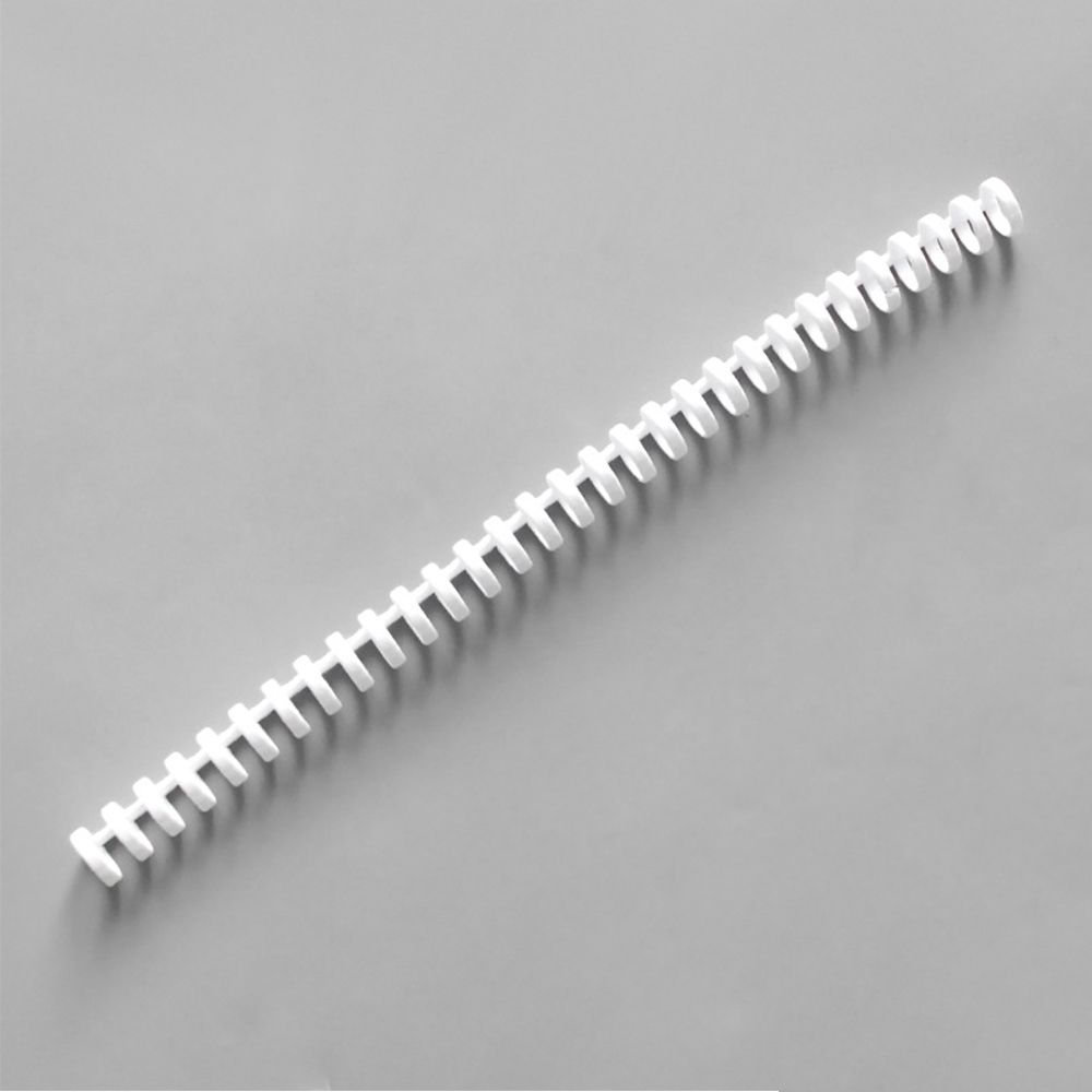 Circle Ring File Organizer Plastic Comb Bindings Notebook Binding Spines Loose Leaf Book Binder Rings Binder: white 30 Holes