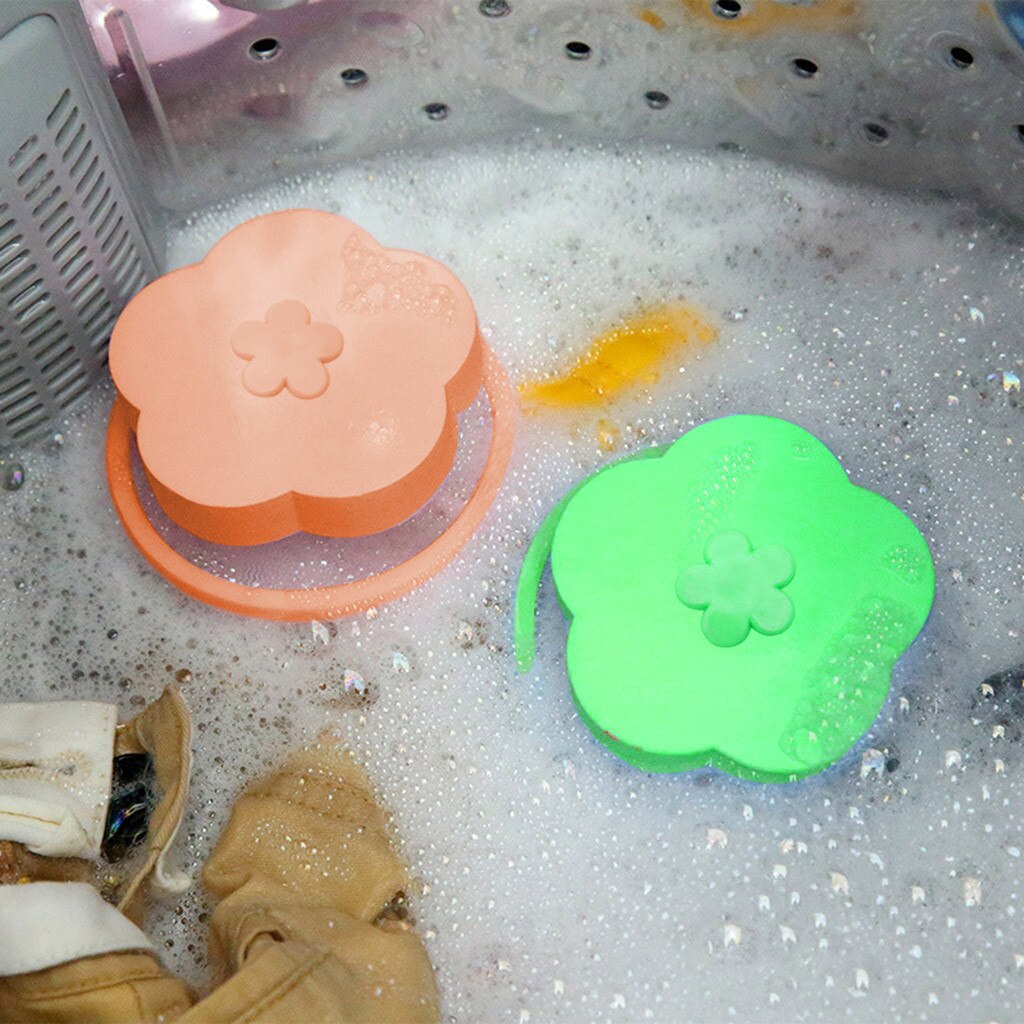 Atrapamoscas flotante de pelo de mascota, accesorio para lavar la pelusa, máquina mágica para atrapar el pelo de mascotas, 4 unidades