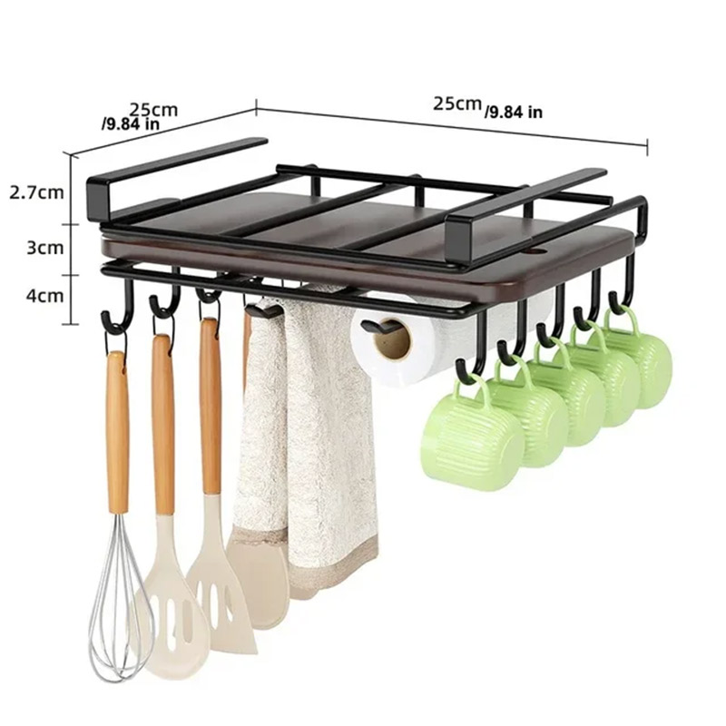 Nicht stanzender Schrank, unterer Aufhänger, Lagerregal, multifunktionales Küchentopfdeckel, Schneidebrett, Gemüsebrett, Lagerregal: plum