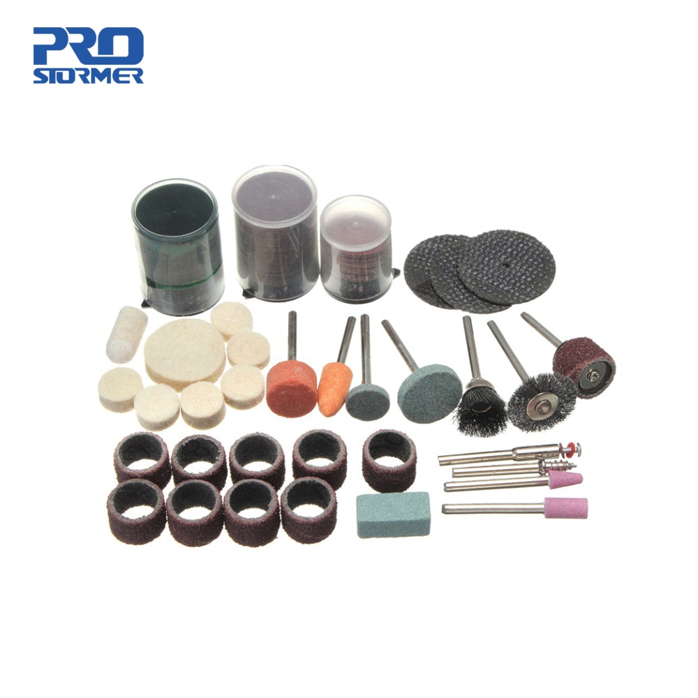 PROSTORMER-Conjunto de moldes de Metal y madera, 105 unidades, bricolaje, corte, pulido, molienda, herramientas abrasivas, Kit de brocas rotativas, conjunto de herramientas, AT2018