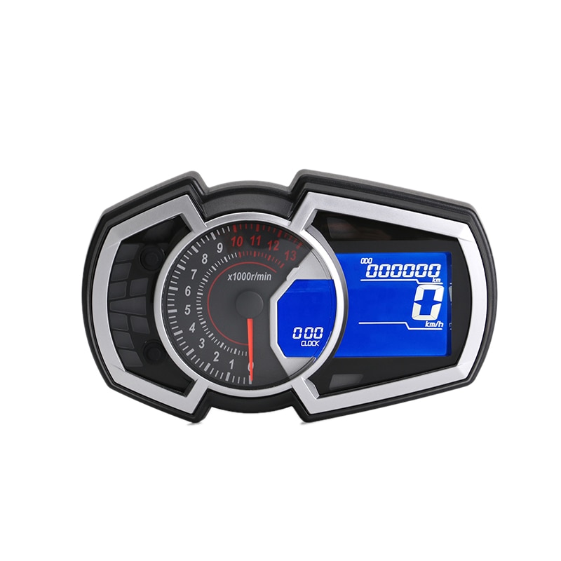 Medidor General de cristal líquido para motocicleta velocidad, velocidad, temperatura del agua y medidor de aceite adecuado para un solo cilindro Ninja 650, Do: Default Title