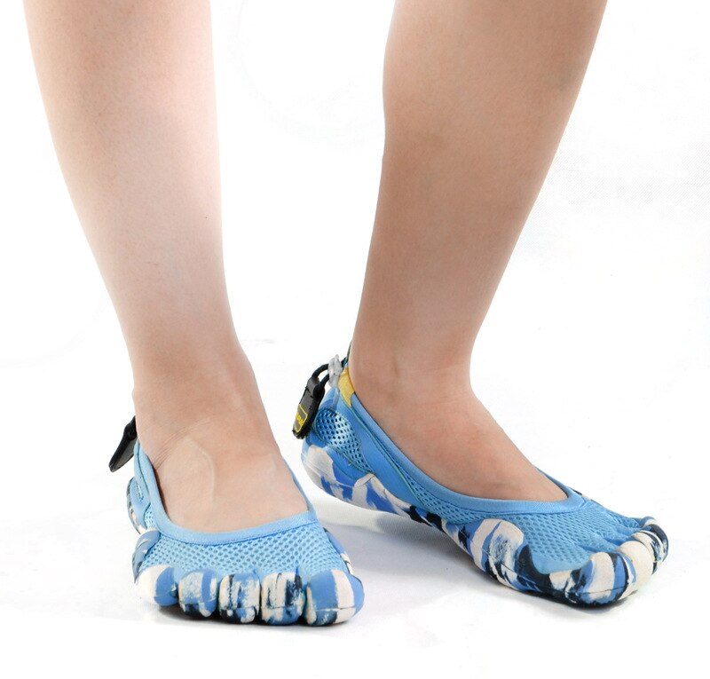 Outdoor Mannen vrouwen Vijf vingers Upstream Schoenen Lichtgewicht sneldrogende Ademend 5 tenen wandelschoenen Unisex Aqua Schoenen: 2 / 7