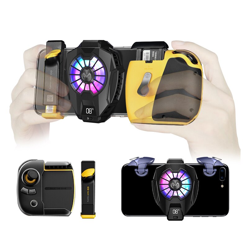 Phone Enthusiasts Adiator DL05 Digital Display Mobile Phone Radiator Frozen Semiconductor Cooling Fan Essential Games