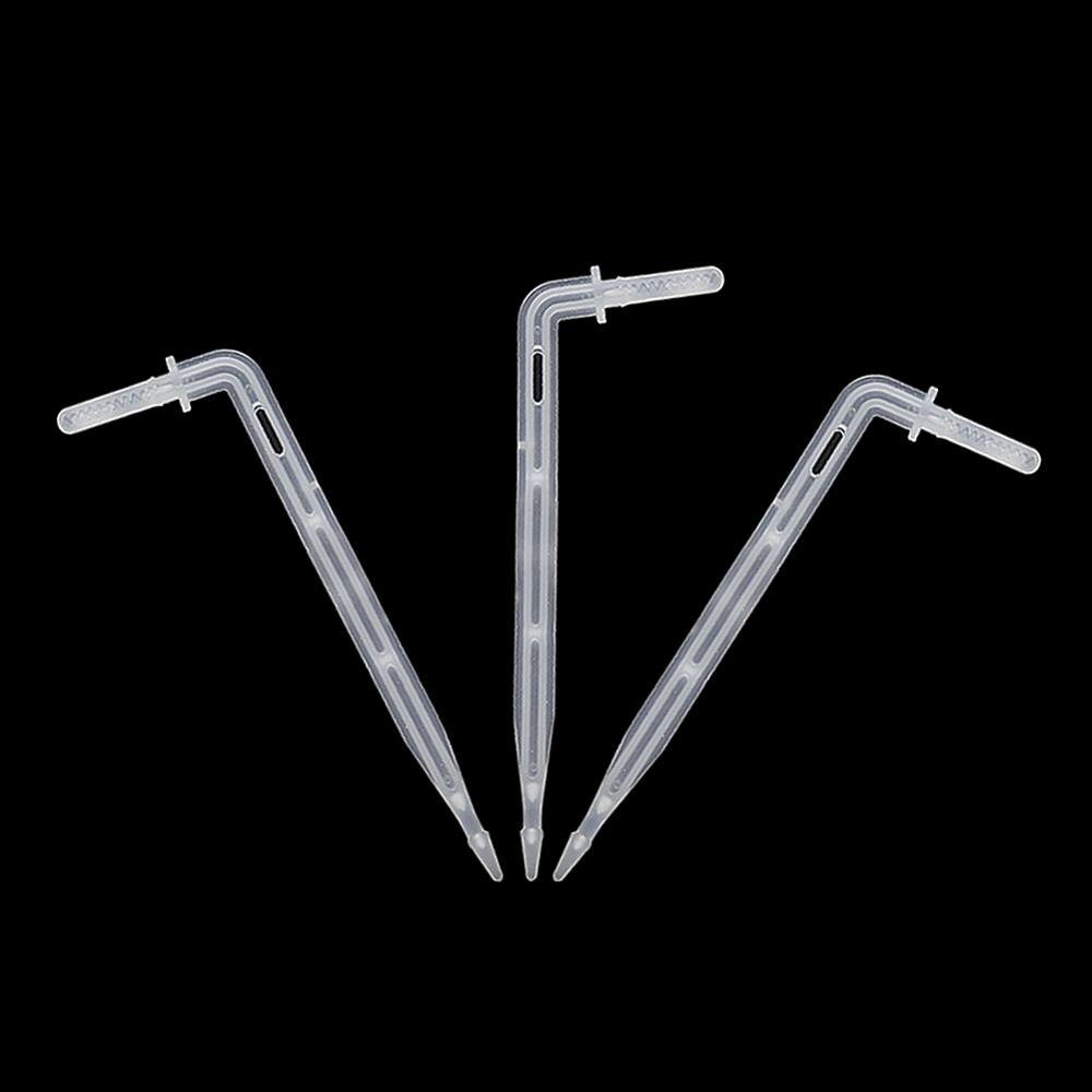 4mm Curved Arrow Dripper Garden Elbow Bend Arrows Farm Agriculture Plants Micro Drip Irrigation Drippers 200 Pcs