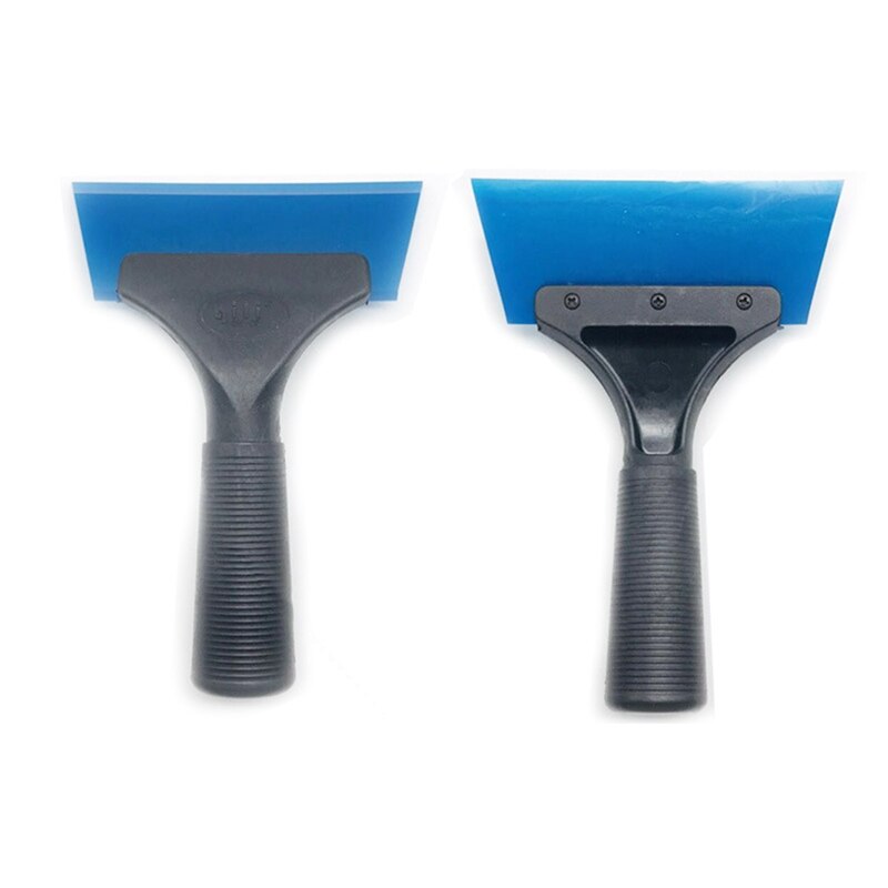Car Body Window Tint Film Scraper Tools Sticker Wrapping Squeegee Water Wiper Handled Rubber Ice Scraper Blade Auto Cleaner