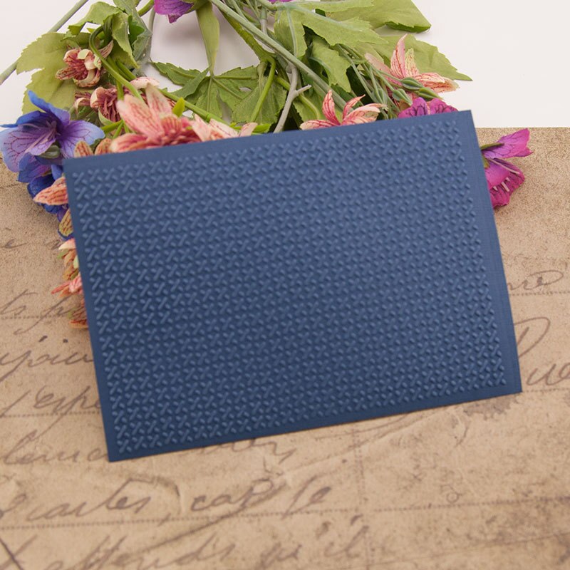 Cross Stitch Embossing Folders For Card Making Supplies Paper Craft Supplies Scrapbooking Plastic Embosser Stencil Pad