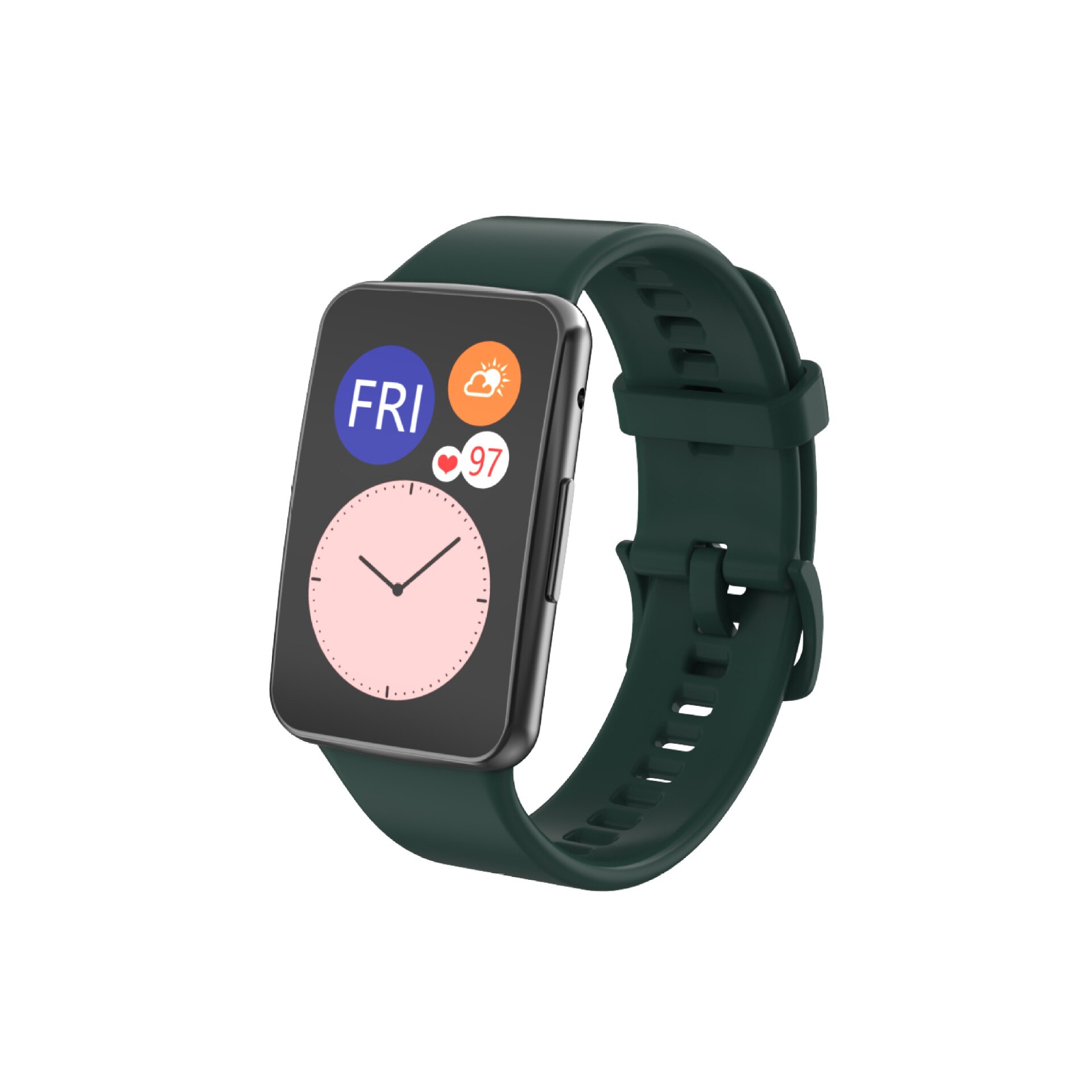 Pulseira para huawei relógio ajuste pulseira de substituição esporte pulso cor tpu esporte silicone pulseira original novo com ferramenta: strap 5