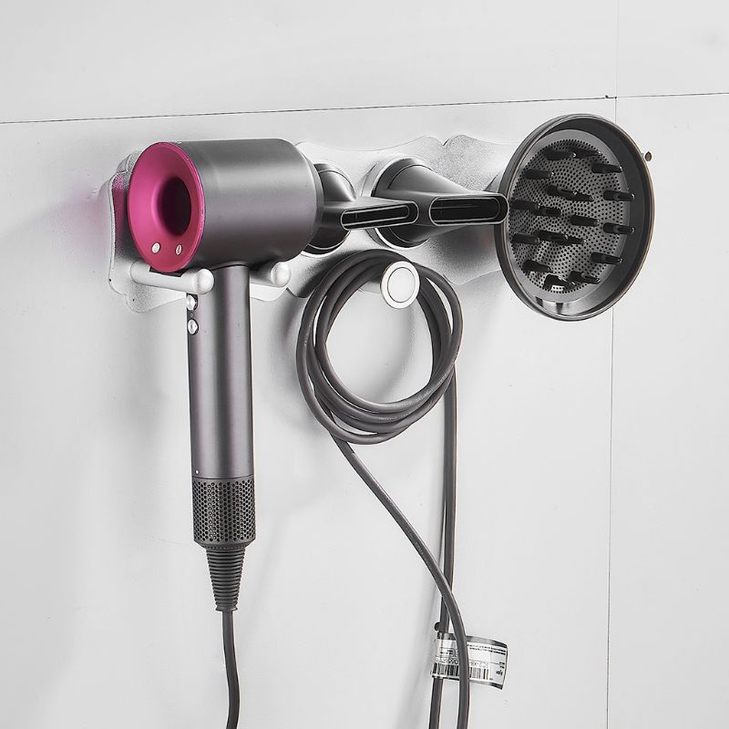 XIGOO Zelfklevende föhnhouder - Stick on Wall of Wall Mount Badkamer Haarföhn Rack Organizer Compatibel met Dyson Supersonic Haardrogers (Goud