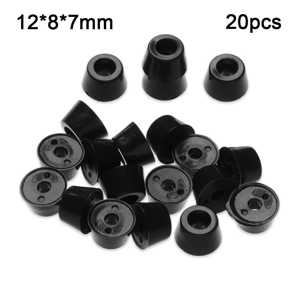 100pcs Black Rubber Feet Chair Floor Protector Non-slip Furniture Feet Table Leg Cover Cabinet Bottom Pads Funiture Legs 7Size: 12x8x7mm