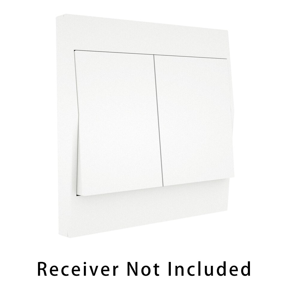 RF433 Wireless Self Powered Remote Control Smart Switch No Battery Needed No Wire.Wall Panel Transmitter Rocker Push Button: 2 gang switch