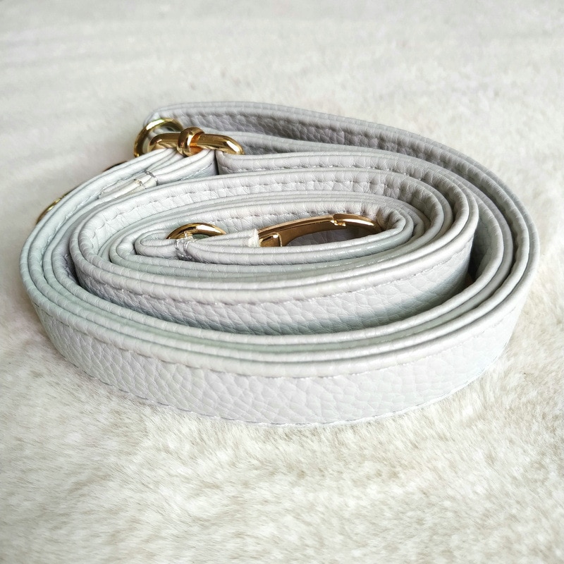 PU Læder Skulderrem Taske Tilbehør DIY Crossbody Justerbar Taske Bælte Rem Håndtaske Rem Kvinder Gul Spænde
